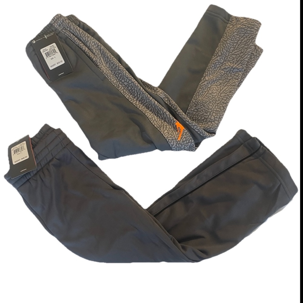 Nike Jordan Boys Fleece Pants (2) Lot Therma Fit Size 6, MSRP $101